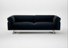 Novara 4 Seater Sofa Boucle Velvet Space / Stainless Steel