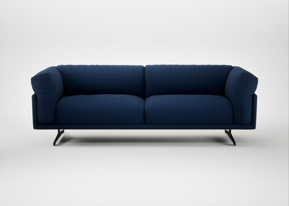 Novara 4 Seater Sofa Broad Weave Lagoon / Black