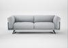 Novara 4 Seater Sofa Broad Weave Tin / Black