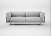 Novara 4 Seater Sofa Broad Weave Tin / Stainless Steel