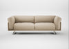 Novara 4 Seater Sofa Brushed Cotton Oat / Stainless Steel