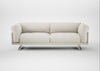 Novara 4 Seater Sofa Chunky Boucle Ecru / Stainless Steel