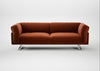 Novara 4 Seater Sofa Cotton Velvet Russet / Stainless Steel