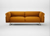Novara 4 Seater Sofa Loop Twill Ochre / Stainless Steel