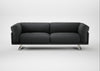 Novara 4 Seater Sofa Melton Wool Granite / Stainless Steel
