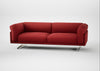 Novara 4 Seater Sofa Melton Wool Red Oxide / Stainless Steel