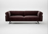Novara 4 Seater Sofa Smart Luxe Velvet Acorn / Black