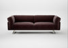 Novara 4 Seater Sofa Smart Luxe Velvet Acorn / Stainless Steel