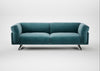 Novara 4 Seater Sofa Smart Luxe Velvet Airforce Blue / Black