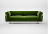 Novara 4 Seater Sofa Smart Luxe Velvet Grass / Stainless Steel