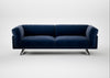 Novara 4 Seater Sofa Smart Luxe Velvet Midnight / Black