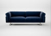 Novara 4 Seater Sofa Smart Luxe Velvet Midnight / Stainless Steel