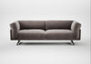 Novara 4 Seater Sofa Smart Luxe Velvet Mushroom / Black