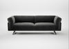 Novara 4 Seater Sofa Smart Luxe Velvet Nickel / Black