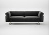 Novara 4 Seater Sofa Smart Luxe Velvet Nickel / Stainless Steel