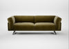 Novara 4 Seater Sofa Smart Luxe Velvet Peridot / Black