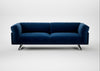 Novara 4 Seater Sofa Smart Velvet Dusk / Black