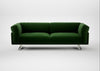 Novara 4 Seater Sofa Smart Velvet Forest / Stainless Steel