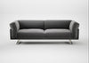 Novara 4 Seater Sofa Smart Velvet Mercury / Stainless Steel