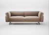 Novara 4 Seater Sofa Smart Velvet Pebble / Black