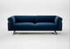 Novara 4 Seater Sofa Smart Velvet Petrol / Black
