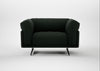 Novara Loveseat Boucle Fern / Black