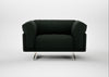 Novara Loveseat Boucle Fern / Stainless Steel