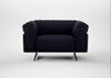 Novara Loveseat Boucle Indigo / Black