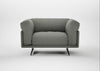 Novara Loveseat Boucle Tweed Lapis / Black