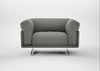 Novara Loveseat Boucle Tweed Lapis / Stainless Steel