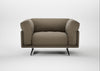 Novara Loveseat Boucle Velvet Rocky / Black