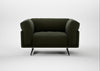 Novara Loveseat Boucle Velvet Wilder / Black
