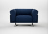 Novara Loveseat Broad Weave Lagoon / Black
