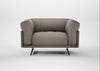 Novara Loveseat Broad Weave Pebble / Black