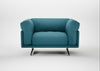 Novara Loveseat Brushed Cotton Cadet / Black