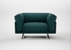 Novara Loveseat Brushed Cotton Pine / Black
