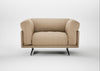 Novara Loveseat Capelo Linen-Cotton Bamboo / Black