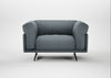 Novara Loveseat Capelo Linen-Cotton Mineral / Black