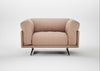 Novara Loveseat Capelo Linen-Cotton Rosedale / Black