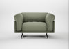 Novara Loveseat Capelo Linen-Cotton Sage / Black