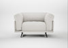 Novara Loveseat Capelo Linen-Cotton Sea Salt / Black