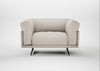 Novara Loveseat Capelo Linen-Cotton Sesame / Black