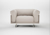 Novara Loveseat Capelo Linen-Cotton Sesame / Stainless Steel