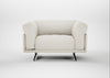 Novara Loveseat Chunky Boucle Ecru / Black