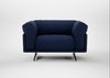 Novara Loveseat Melton Wool New Navy / Black