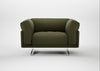 Novara Loveseat Smart Cotton Linen Myrtle / Stainless Steel