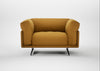 Novara Loveseat Smart Cotton Linen Sahara / Black