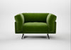 Novara Loveseat Smart Luxe Velvet Grass / Black