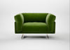 Novara Loveseat Smart Luxe Velvet Grass / Stainless Steel