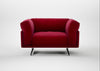 Novara Loveseat Smart Luxe Velvet Mulberry / Black